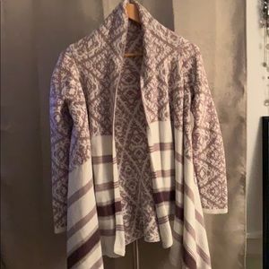 Hand knit cowl shawl sweater